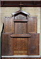 TQ2083 : St Michael & All Angels, Stonebridge - War Memorial WWI & WWII by John Salmon