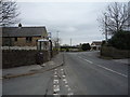 Bus stop and shelter on Denby Lane, Upper Denby