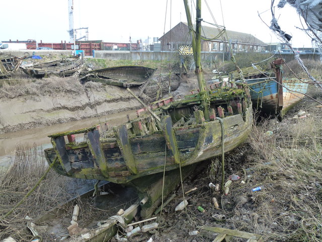 Fishing boat graveyard - The Fisher Â© Richard Humphrey 