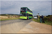 SZ3883 : Vectis #12 bus near Brook, Isle of Wight by Ian S
