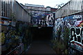 View back into Leake Street Tunnel from the pedestrian ramp leading to Lower Marsh