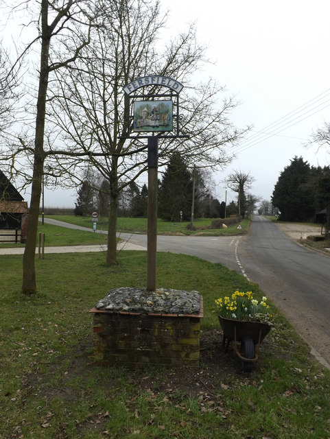 Fersfield Village sign