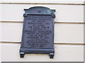 Carmarthen - plaque to Brinley Richards (musician and composer), Hall Street