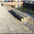 SO8553 : Neat detailing, Diglis Basin, Worcester by Robin Stott