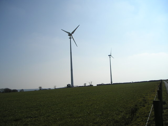 Wind turbines at Maes-y-Pwll