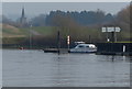 Boat moored along the River Trent