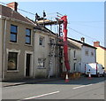 Long red tube, Cwmfelin Road, Bynea