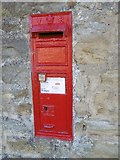 NZ0873 : Postbox, Heugh by Richard Webb