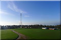 Pylon behind Beachley Barracks Sports Grounds