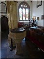 The font in Langford Budville church