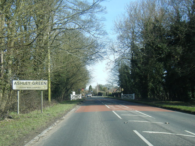 A416 at Ashley Green village boundary