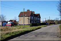 SE9314 : Houses at Low Risby by Ian S