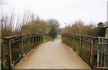 SP3508 : Bridge over Emma's Dike, Witney, Oxon by P L Chadwick