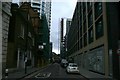 View up Alie Street from Leman Street