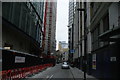 View up Buckle Street from Leman Street