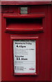 Detail, Elizabeth II postbox on Bury Road, Newmarket