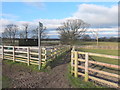 Footpath from Thompson House to Langtree Old Hall Farm