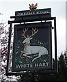 Sign for the White Hart, Fulbourn