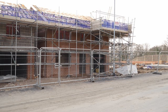 New houses under construction, Low Hall Road, Horsforth