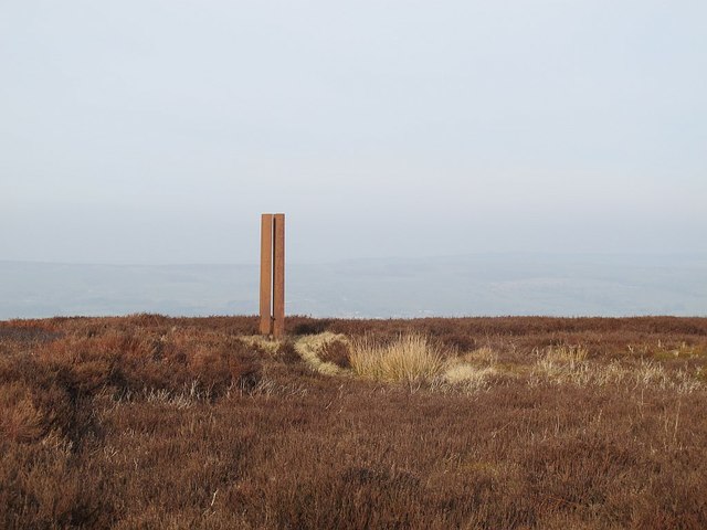 Iron posts on the moor