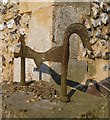 Wrought-iron boot-scraper, Mickleham church