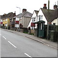 Beaufort Road bus shelter and telecomms cabinet, Newport