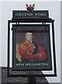 Sign for the New Wellington public house, Newmarket