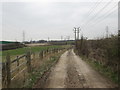 Bridleway west of Temple Normanton