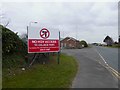 No HGV access to Celsius Park sign