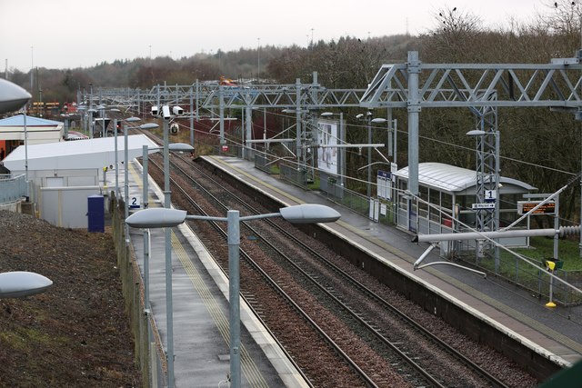 A view of Cumbernauld railway station
