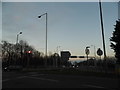 Above the M40 on Handy Cross Roundabout