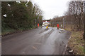 Security gates on Dawes Lane, Scunthorpe