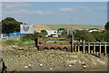 Remains of old swing bridge, Newhaven