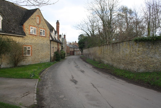 Church Lane: The Cottage, Longworth House on the left