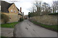 Church Lane: The Cottage, Longworth House on the left