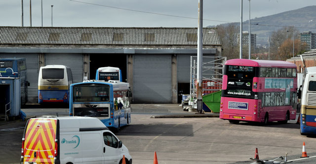 Gt Victoria Street bus depot, Belfast (March 2016)