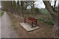 Bench overlooking Bottesford Beck