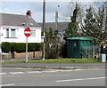 Electricity substation on a Loughor corner