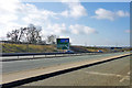 Sign on southbound A46