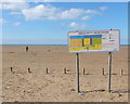 Ainsdale Beach Winter Zone Map Sign