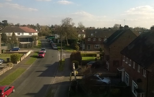 Windmill Lane, Long Ditton, from the railway