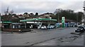 BP petrol station and shops, Hillfoot
