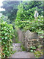 Footpath to Rochdale Road at Lower Brockwell Lane, Sowerby