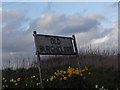 SU4657 : Sign entering Old Burghclere by David Howard