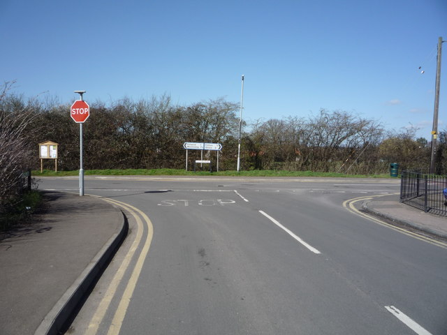 Junction of Pulloxhil Road with Flitton Road, Greenfield