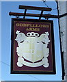 TL0128 : Sign for the Oddfellows Arms, Toddington  by JThomas