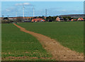 Footpath heading towards Little Carlton