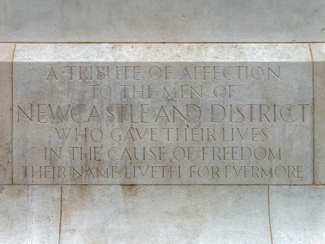 Newcastle War Memorial Dedication