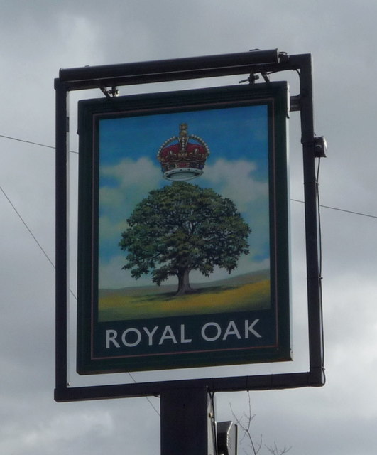 Sign for the Royal Oak, Barton-le-Clay