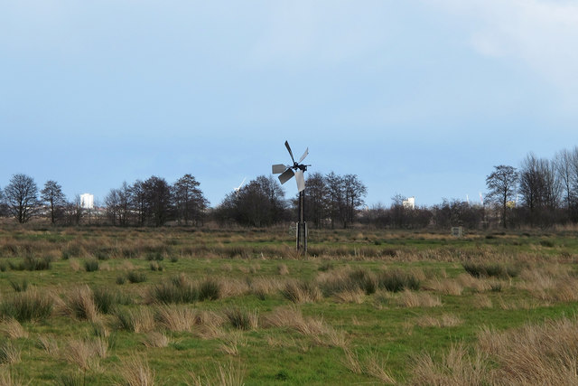 Wind Pump on Castle Marshes Nature Reserve, North Cove